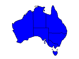 Image of Range of Australian Owlet-nightjar