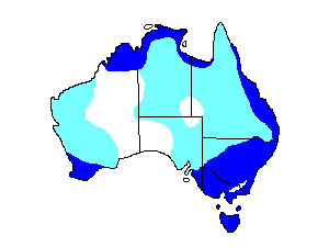 Image of Range of Australasian Grebe